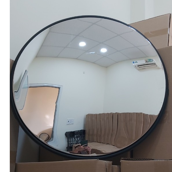 Gương cầu lồi màu đen 60 cm, làm Derco, phong thủy, trang trí shop bán hàng