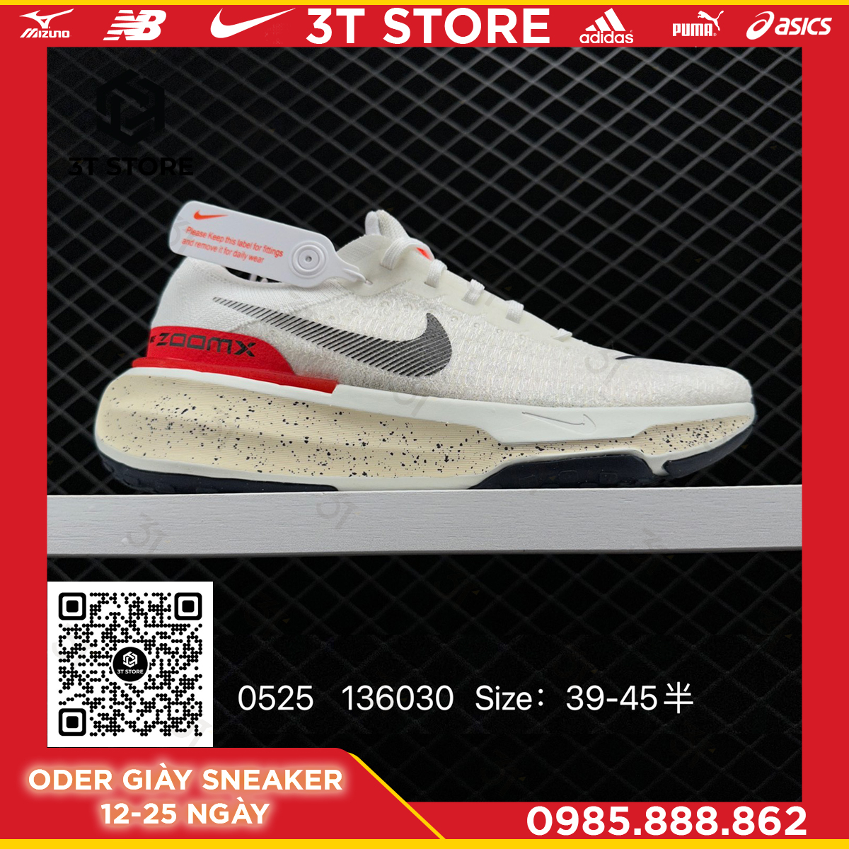 GIÀY SNEAKER MÃ SẢN PHẨM: DR2660 100_NIKE Zoom X Invincible Run Fk 3_FULL BOX_FREE SHIP TOÀN QUỐC