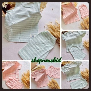 Bộ cộc - 3 lỗ cotton thoáng mát xuất Nhật