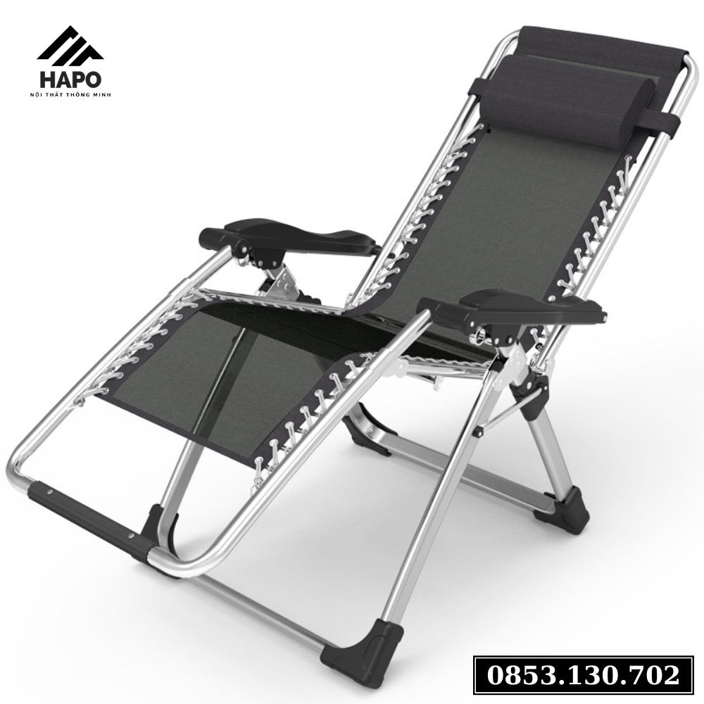 Ghế Thư Giãn Hapo, Ghế Gấp Gọn Bảo Vệ Cột Sống Khung Vuông Cao Cấp