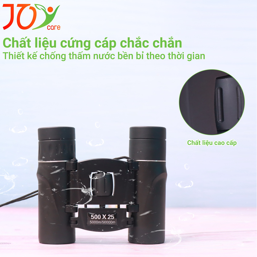 Ống nhòm mini 500x25 phóng đại 10X, ống nhòm nhìn nhờ thủy tinh quang học BaK4, sắc nét, bền bỉ theo thời gian | BigBuy360 - bigbuy360.vn