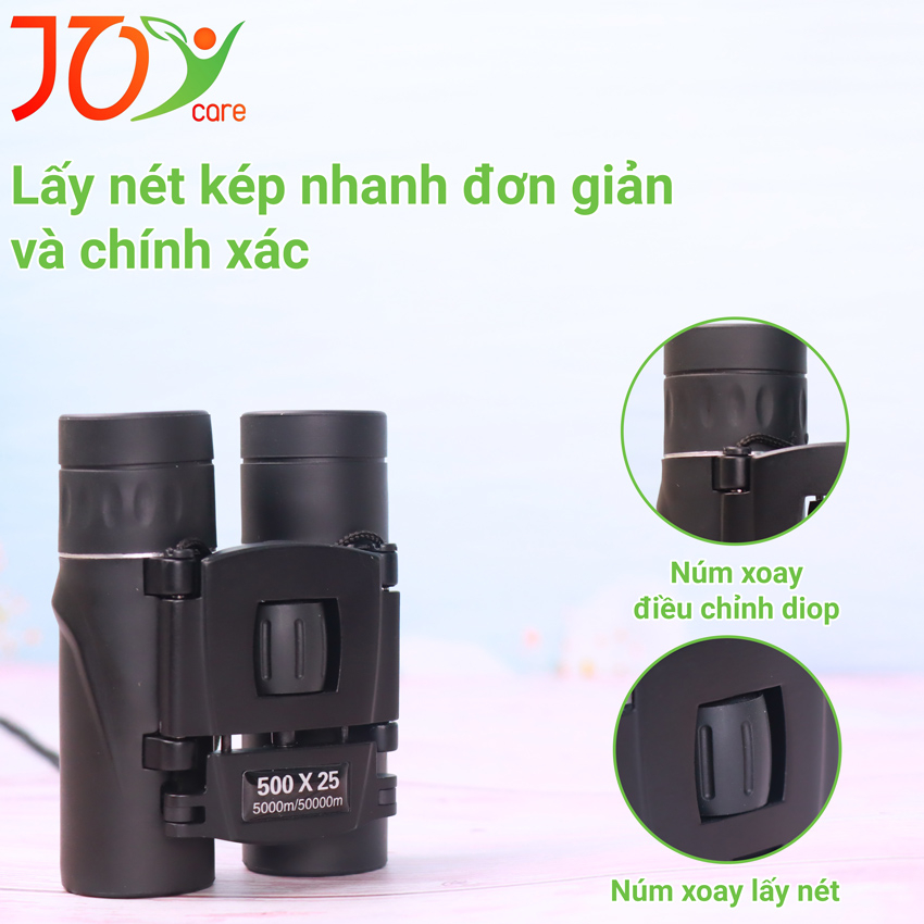Ống nhòm mini 500x25 phóng đại 10X, ống nhòm nhìn nhờ thủy tinh quang học BaK4, sắc nét, bền bỉ theo thời gian | BigBuy360 - bigbuy360.vn