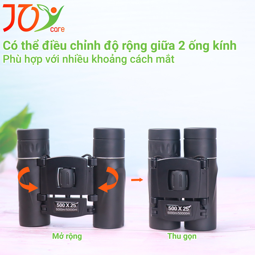 Ống nhòm mini 500x25 phóng đại 10X, ống nhòm nhìn nhờ thủy tinh quang học BaK4, sắc nét, bền bỉ theo thời gian | BigBuy360 - bigbuy360.vn