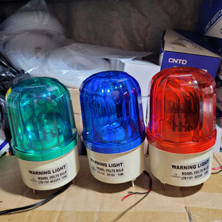 Đèn cảnh báo quay không còi 220v,12v,24v màu đỏ, vàng, xanh dương, xanh lá đèn công trường