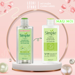 Nước Hoa Hồng Soothing Facial Toner Simple cân bằng ẩm cho da 200ml