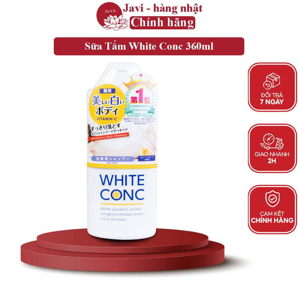 Sữa Tắm Dưỡng Trắng White Conc 360ml Nhật Bản