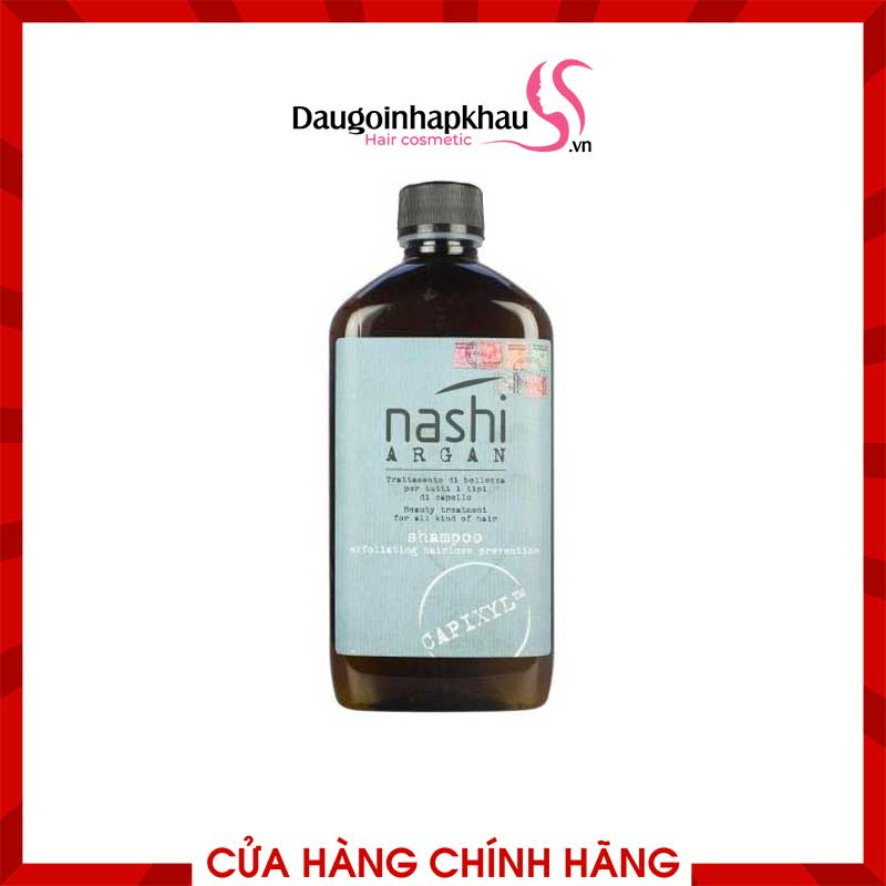 [100% Chính Hãng] 🇮🇹Nashi-Italia🇮🇹 - Dầu gội làm sạch, chống rụng Nashi Argan 500ml