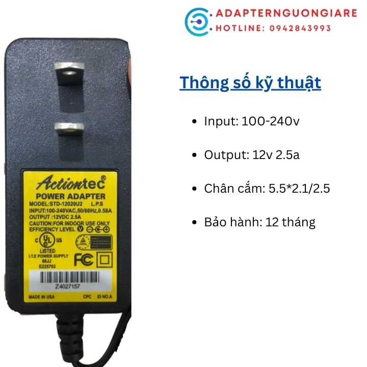 Dây nguồn cho màn hình MSI MP241 MP241X 12v 2.5a / 3a /4a xịn