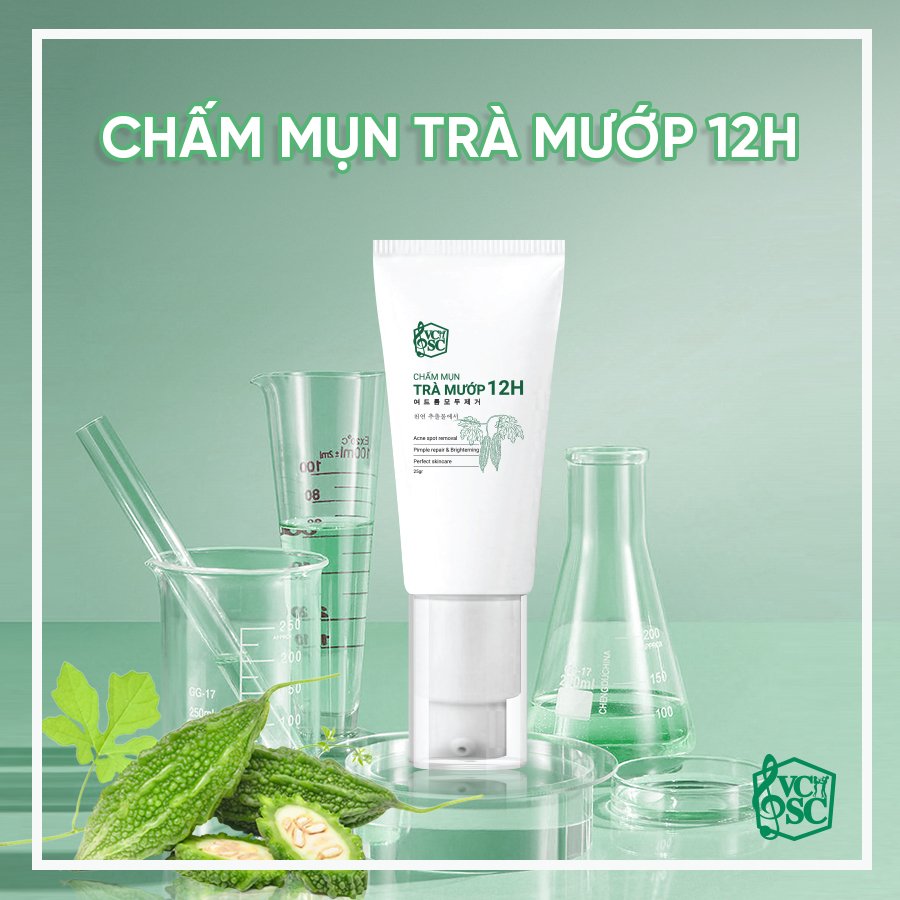Chấm Mụn Trà Mướp 12h VCSC - Gom còi mụn, mờ thâm