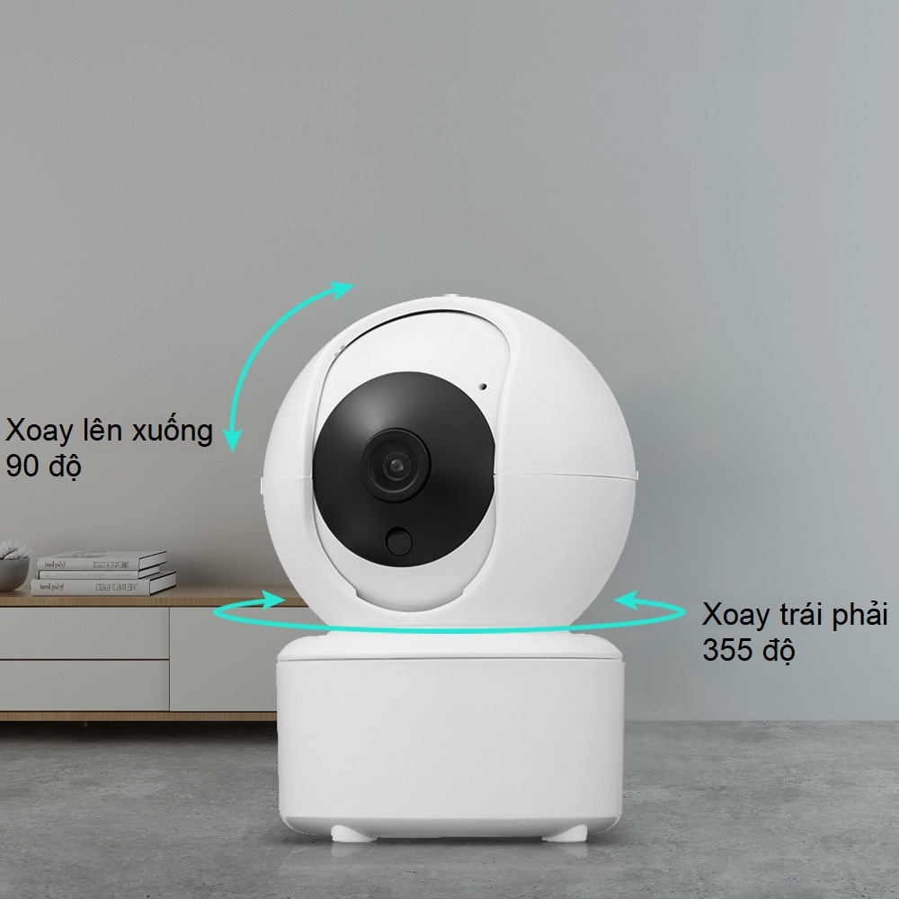 Camera wifi ICSEE R7 5Mpx Onviz PTZ, đàm thoại 2 chiều, hồng ngoại ban đêm, quay 360 độ, cảnh báo người lạ