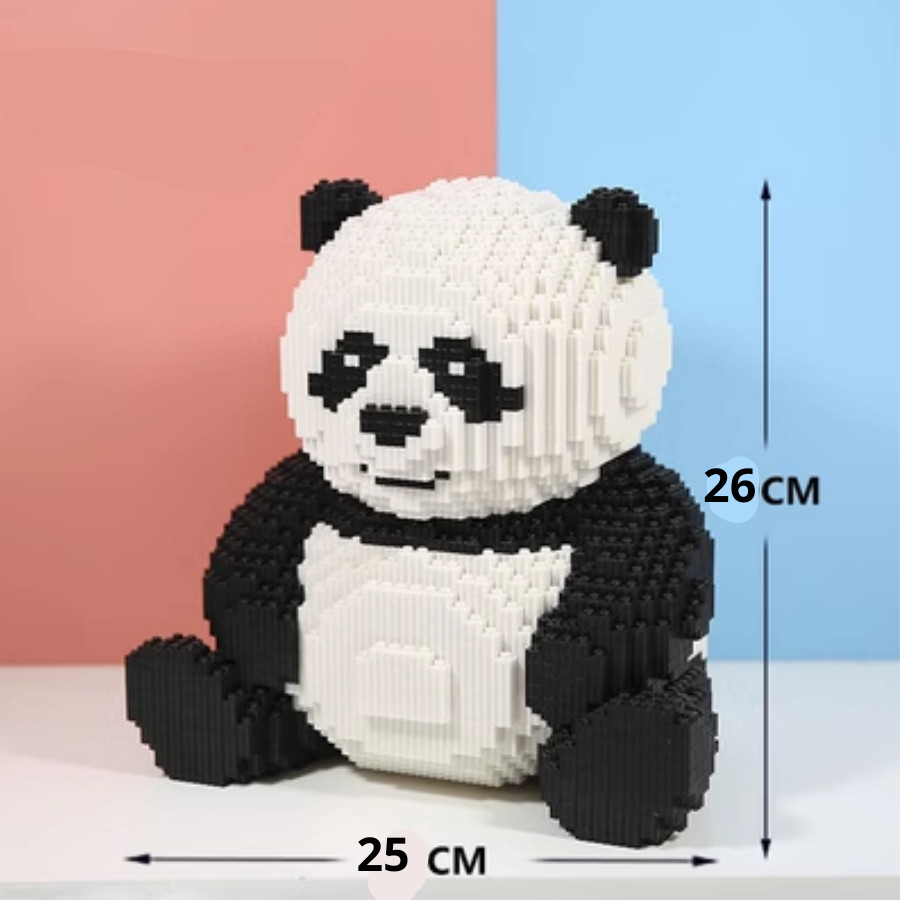 Mô hình lắp ráp, LEGO nhân vật hoạt hình, Lego Doraemon, Lego Pikachu, Lego gấu Panda, đồ chơi xếp hình cho bé