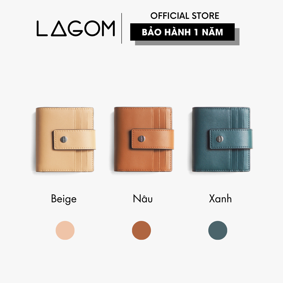 Ví da mini LAGOM Snap Wallet