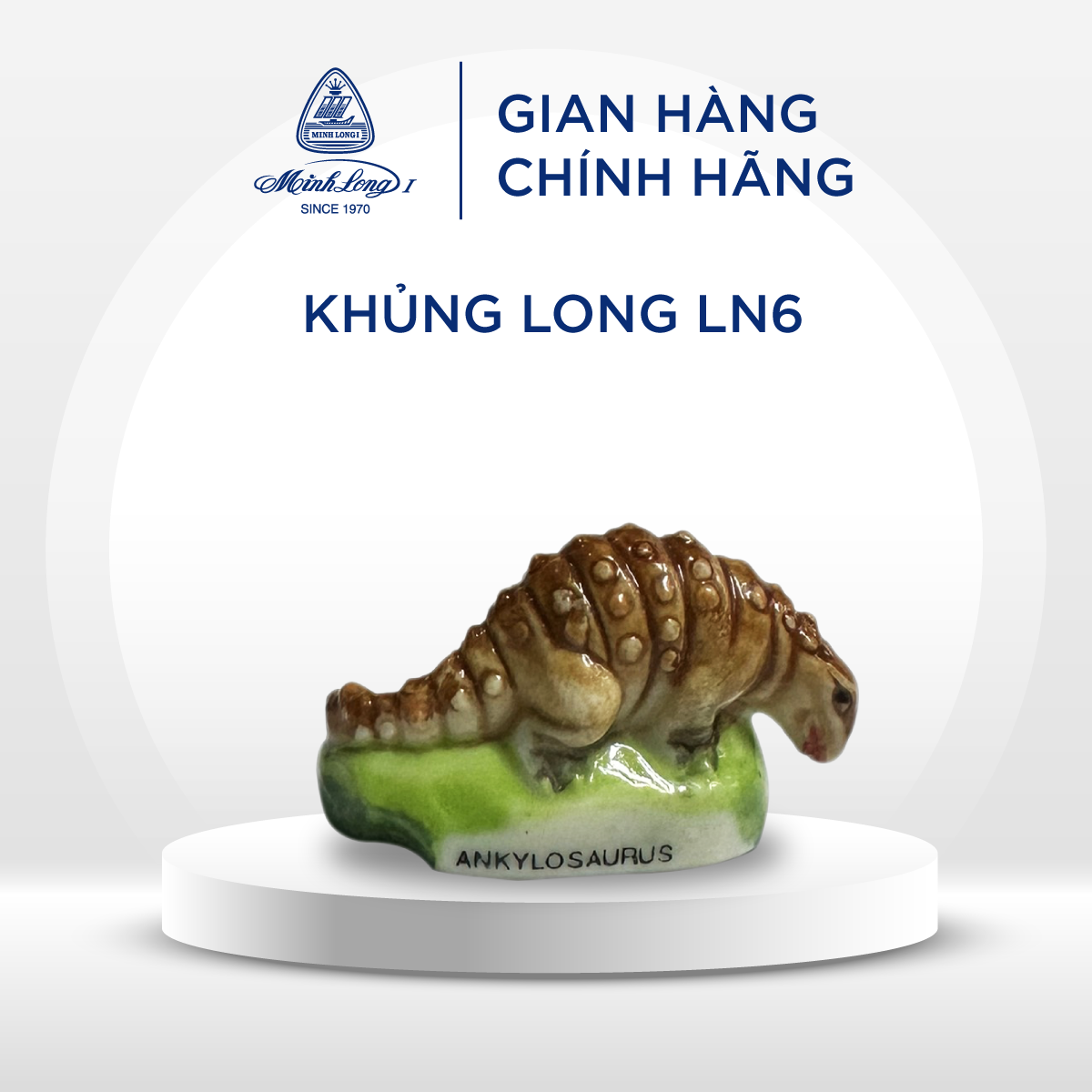 [GIÁ ƯU ĐÃI] Tượng Sứ Minh Long - Khủng Long - Lưu Niệm 6