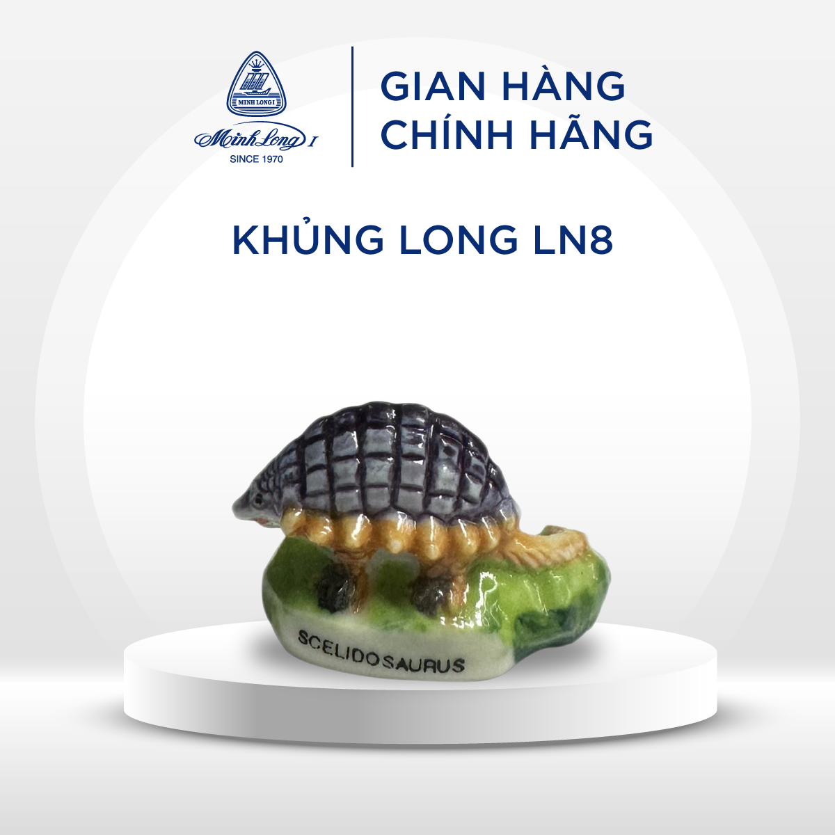 [GIÁ ƯU ĐÃI] Tượng Sứ Minh Long - Khủng Long - Lưu Niệm 8