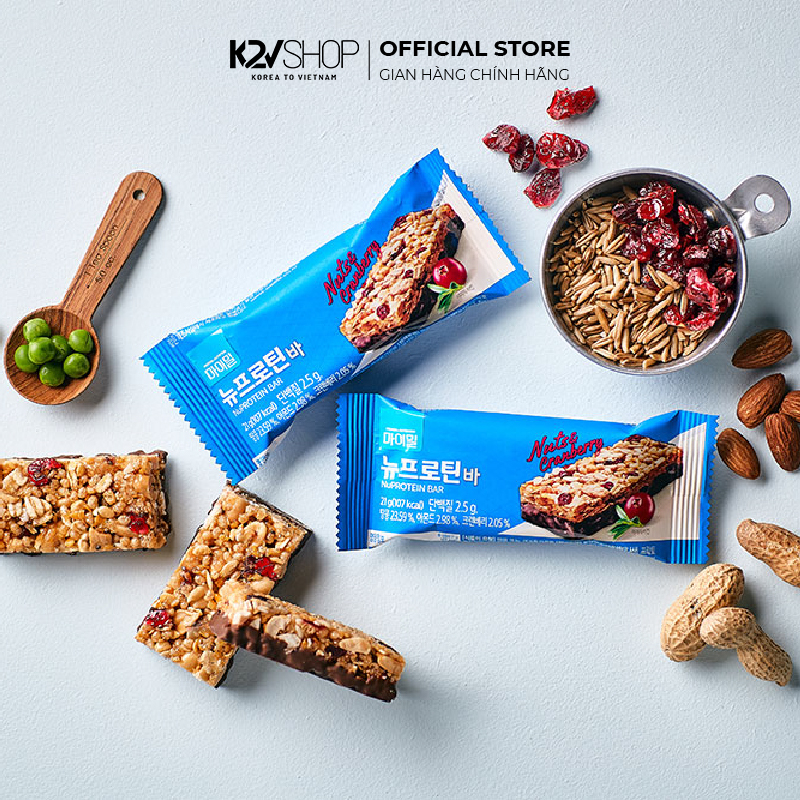 Bánh Mymeal Nu Protein Bar Daesang Wellife 21g- K2V Shop