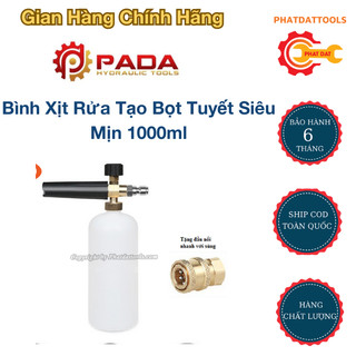 Bình Xịt Rửa Tạo Bọt Tuyết Siêu Mịn 1000ml-Tặng Kèm Khớp Nối Nhanh Với Súng Rửa Xe