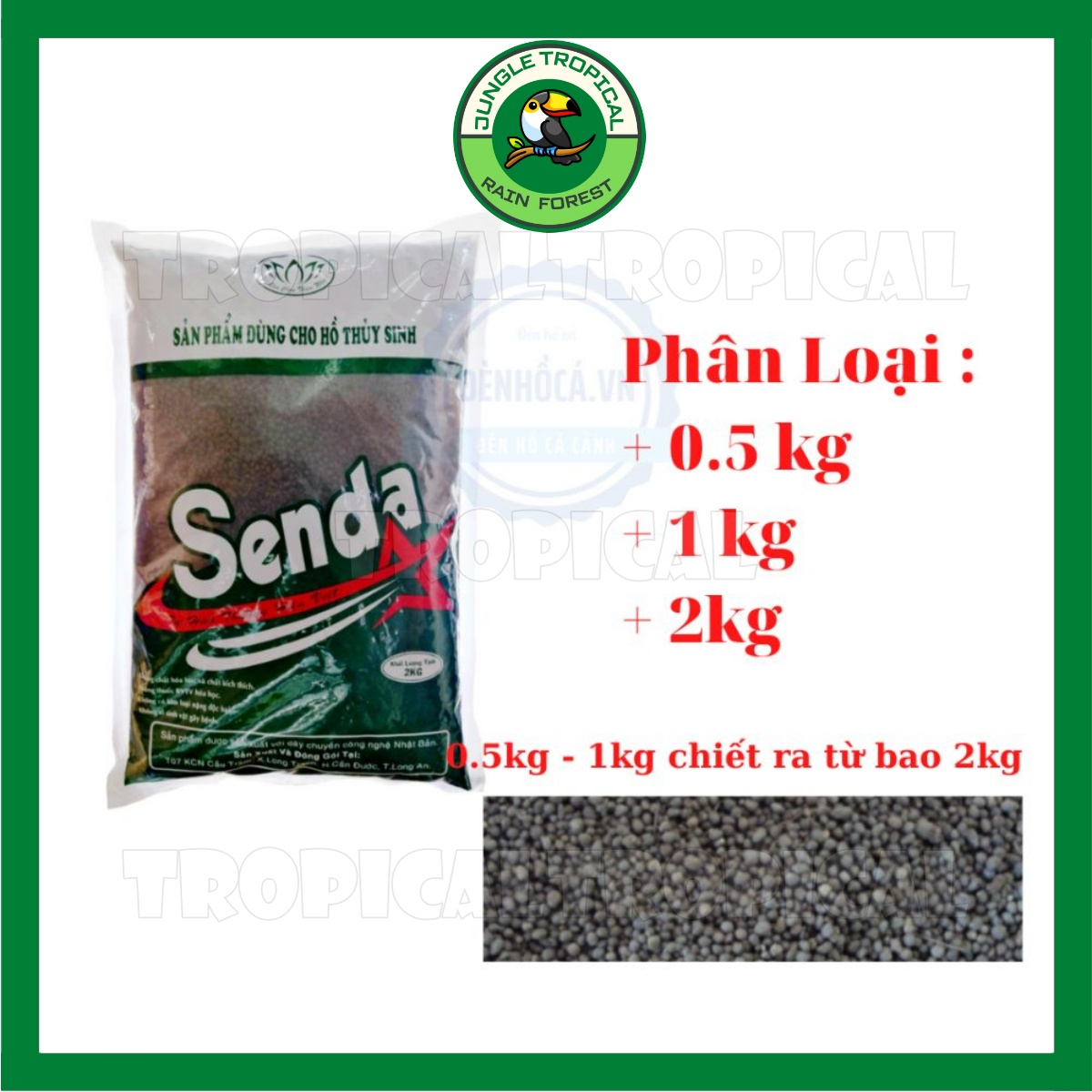 Phân nền thủy sinh Senda - Đất nền Senda trồng cây thủy sinh