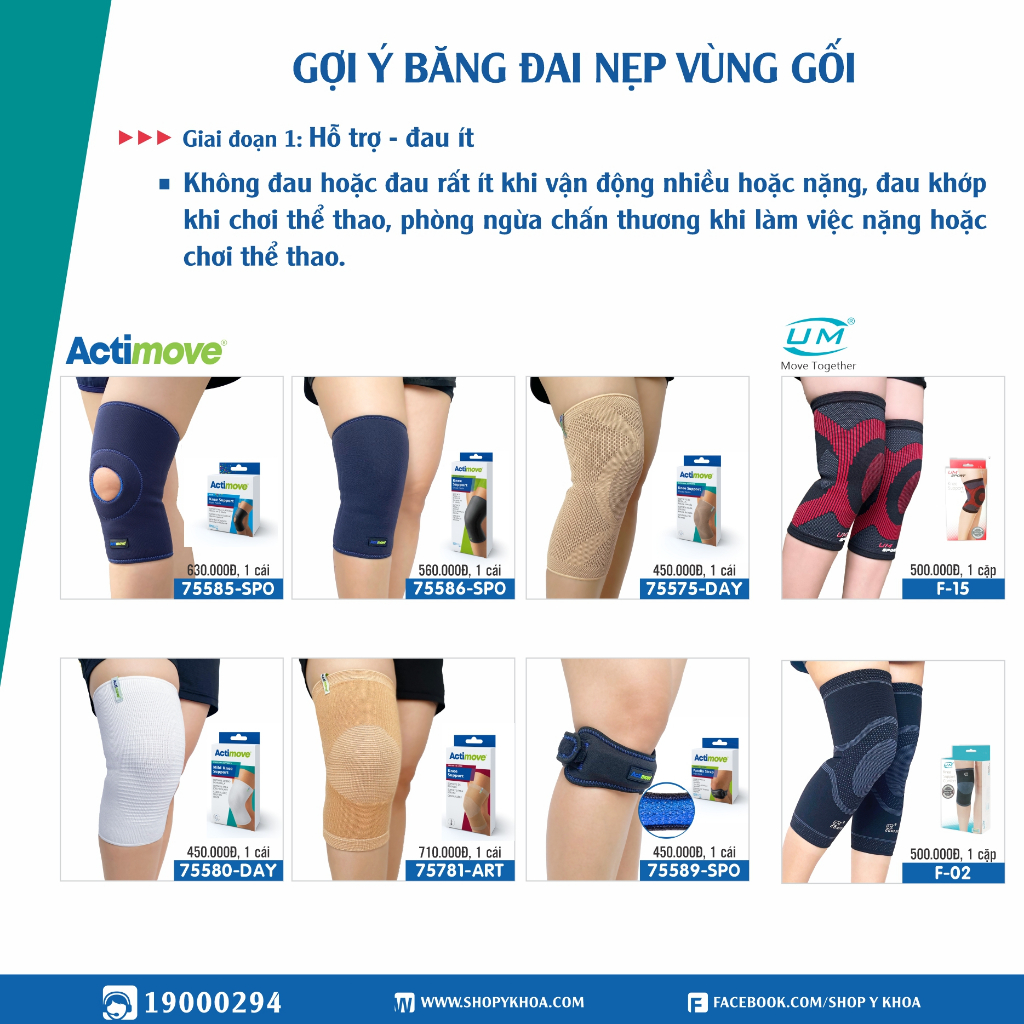 Bó Gối Dạng Ống Actimove Knee Support, Màu Da [75575-DAY]. Nhập Khẩu Châu Âu (1 Cái)