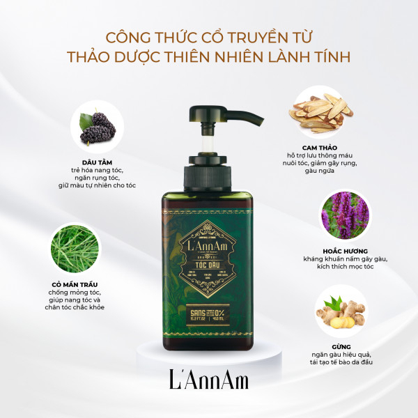 Dầu Gội Thiên Nhiên L'Annam 80ml