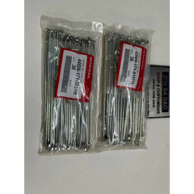 Bộ căm bắp chuối trước + sau cho xe 67-Cub