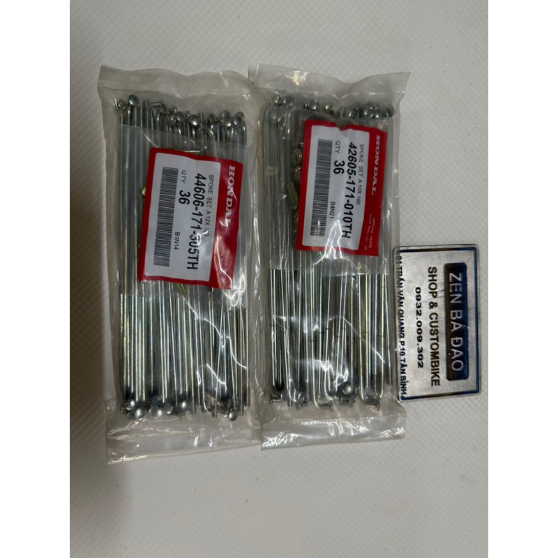 Bộ căm bắp chuối trước + sau cho xe 67-Cub