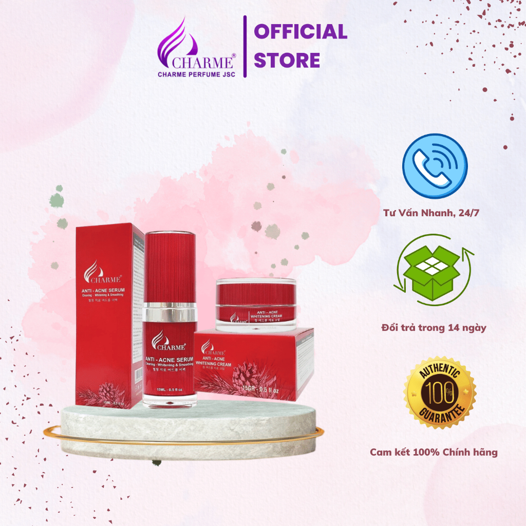 Combo Mụn Charme Thông Đỏ Hàn Quốc