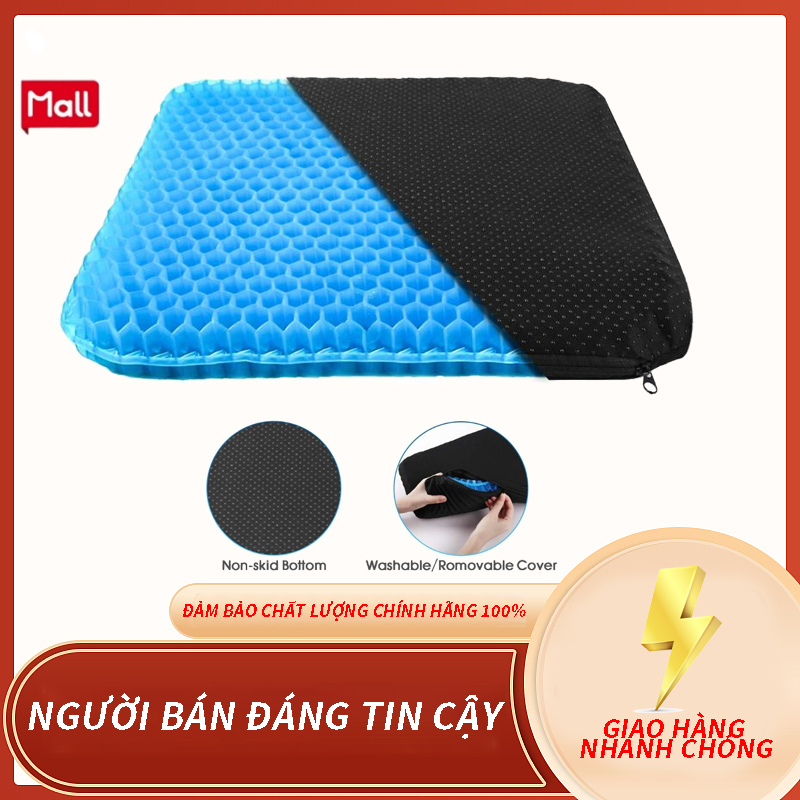 đệm ngồi bệt Đệm Ngồi 3D Silicon Cao Cấp, Đệm Lót Mông Thoáng Khí Chống Đau Mỏi - Đệm Ngồi Cấu Trúc Tổ Ong 3D nệ