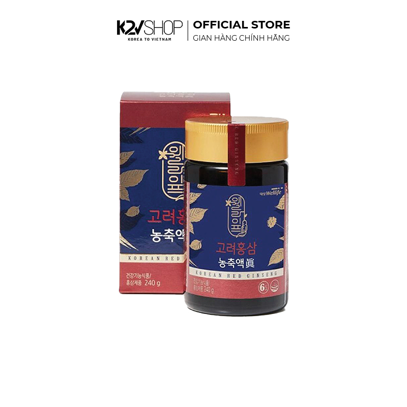 Hồng Sâm 6 Năm Tuổi Red Ginseng Concentrate &quot;Real&quot; Daesang Wellife  240G - K2V Shop