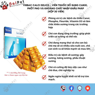 Calci Delice viên bổ sung canxi, phốt pho & khoáng chất thiết yếu cho chó