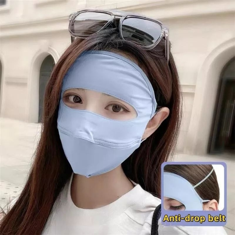 Khẩu trang chống nắng combo 2 chiếc chất liệu vải thoáng mát che trán thời trang 2023