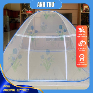 Mùng chụp tự bung đỉnh nhọn, màn chụp tự bung đỉnh nhọn anh thư - xanh, hồng, 1m2; 1m4; 1m6; 1m8; 2m2