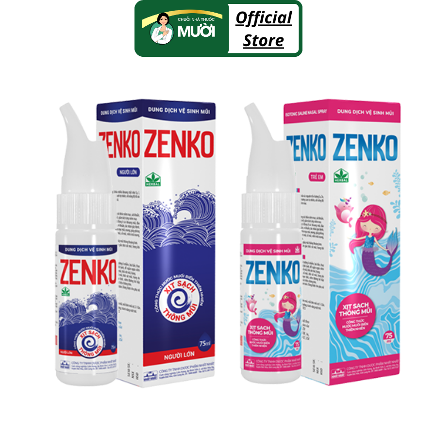 Xịt mũi Zenko giảm nghẹt mũi
