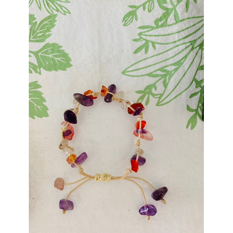 Vòng tay handmade đá năng lượng mix đá tuỳ chọn