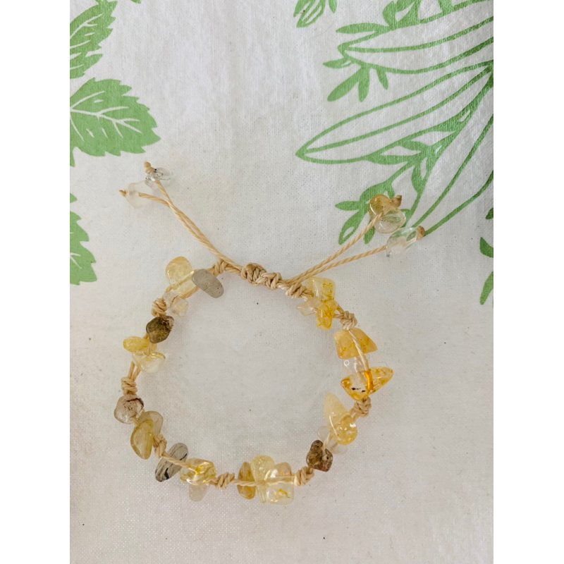 Vòng tay handmade đá năng lượng mix đá tuỳ chọn