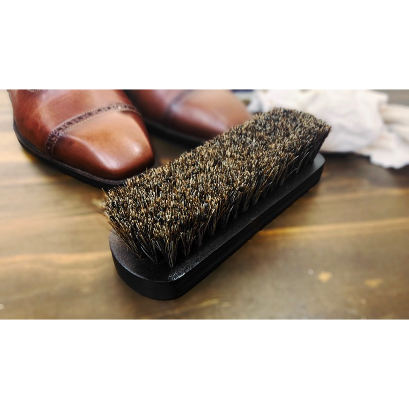 Bàn Chải Lông Ngựa Đánh Giày 15 cm - Bàn Chải Lông Ngựa đánh bóng giày, vệ sinh, làm sạch đồ da