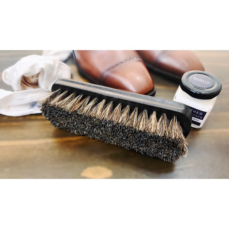 Bàn Chải Lông Ngựa Đánh Giày 15 cm - Bàn Chải Lông Ngựa đánh bóng giày, vệ sinh, làm sạch đồ da