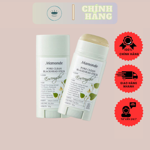 Thanh lăn mụn đầu đen se khít lỗ chân lông Mamonde Pore Clean Blackhead Stick
