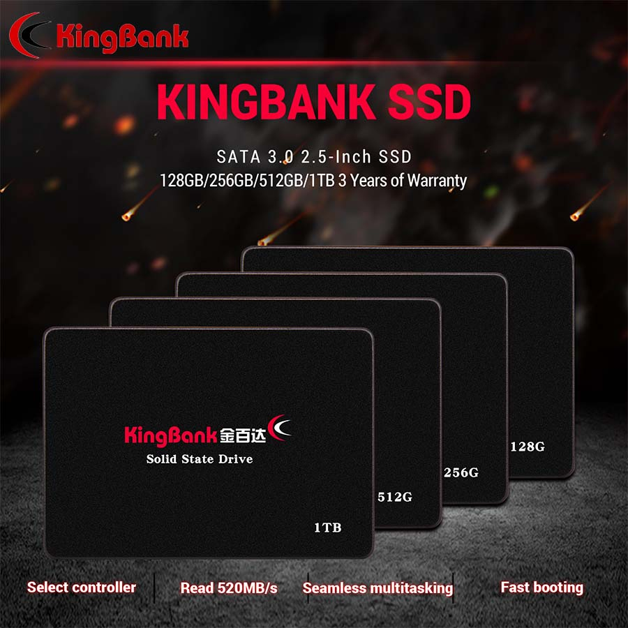 Ổ cứng SSD 128Gb/ 256Gb/ 512Gb/ 1Tb Kingbank - Bảo hành 3 năm chính hãng