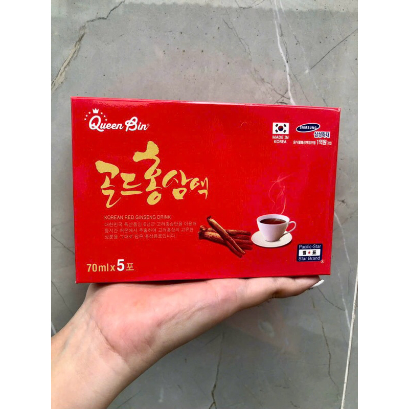 Nước Hồng Sâm Queen Bin hộp 30 gói