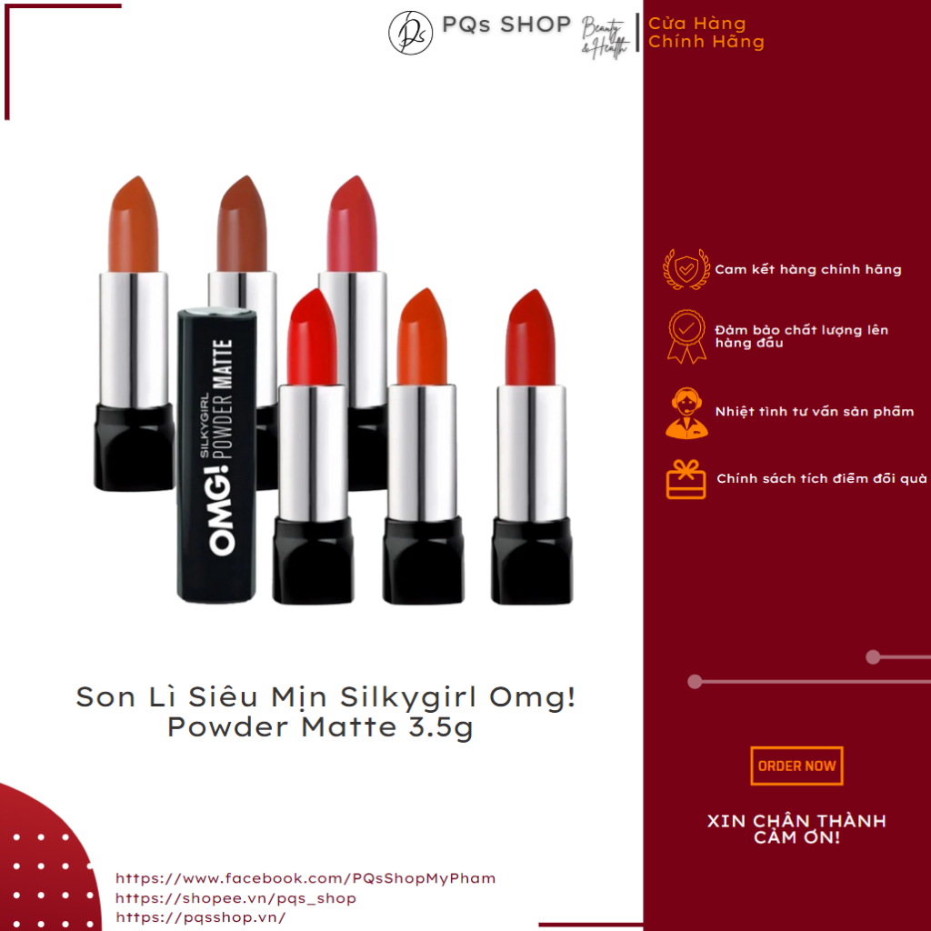Son Lì Siêu Mịn Silkygirl Omg! Powder Matte 3.5g