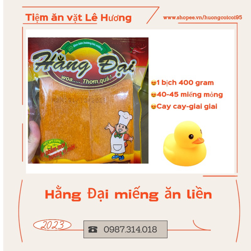 Snack cay Hằng đại miếng ăn liền