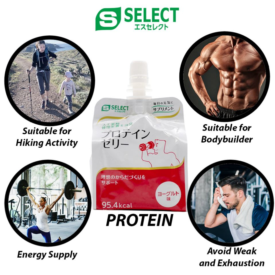 Thạch Uống Protein Jelly Drink S Select Nhật Bản (180g/ Túi)