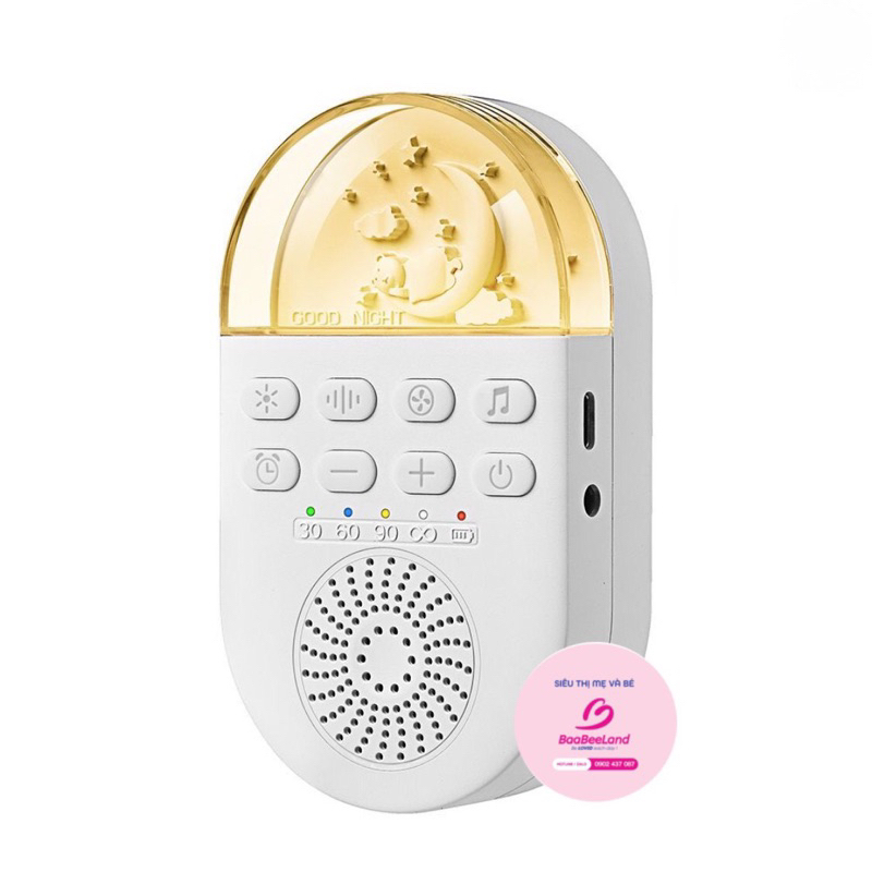 MÁY TẠO TIẾNG ỒN TRẮNG MUSIC LIGHT SLEEP MACHINE  CHO BÉ - Baabeeland