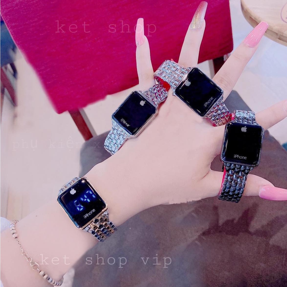 Đồng hồ, đồng hồ nữ ip thời trang trẻ phiên bản 2023, bảo hành 12 tháng