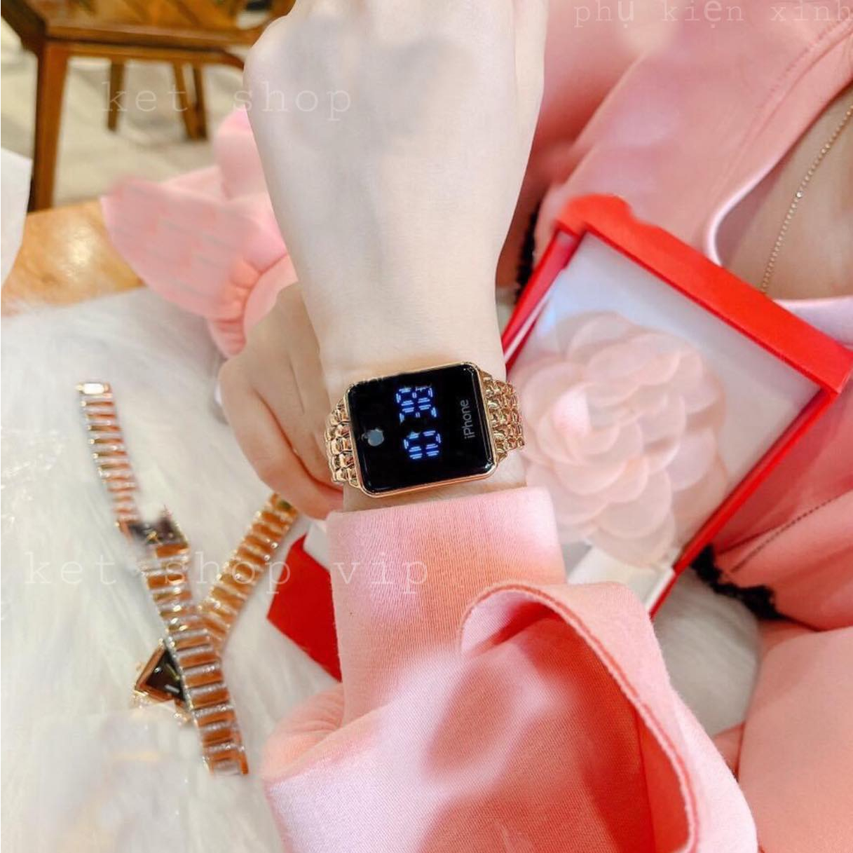 Đồng hồ, đồng hồ nữ ip thời trang trẻ phiên bản 2023, bảo hành 12 tháng