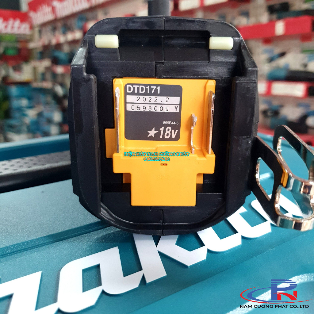 Máy vặn vít dùng pin 18v Makita DTD171Z- Màu đen