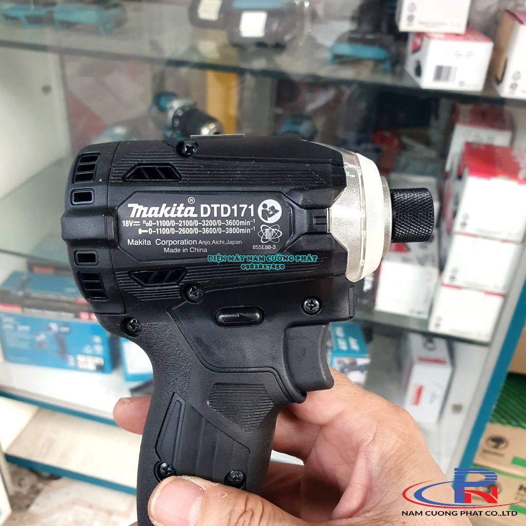 Máy vặn vít dùng pin 18v Makita DTD171Z- Màu đen