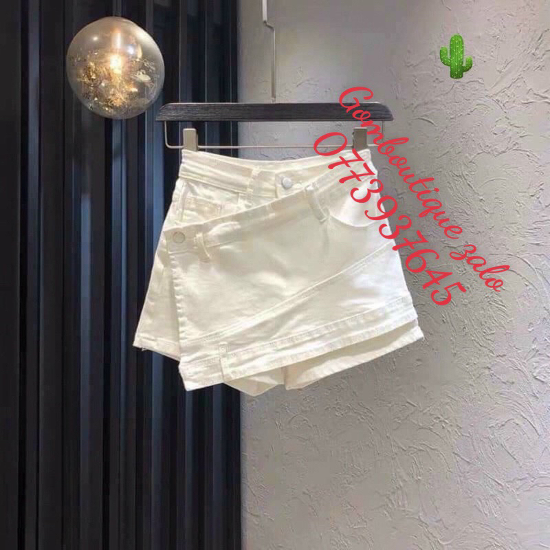 Chân váy jean kaki đắp vạc chéo , Chân váy kaki đắp chéo sang chảnh🌱🌱🌱p/u