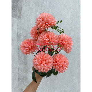 Chùm hoa cúc bing boong 10 bông - Hoa lụa