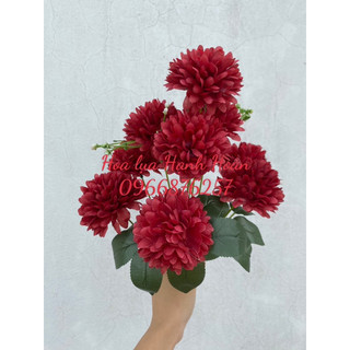 Chùm hoa cúc bing boong 10 bông - Hoa lụa